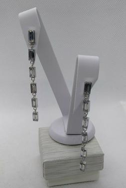 Donna Pendenti Swarovski Crystal Ottone Argentato Cm 6 Olive