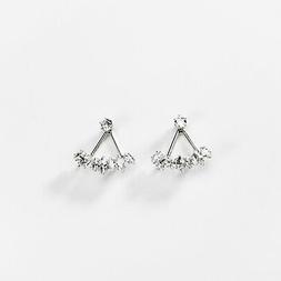 Donna Pendenti Gioyes Triangoli Preziosi Zirconi Earrings Se