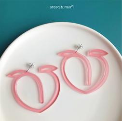 Donna Pesca Rosa Plastica / Earring Woman Rose Peach Plastic