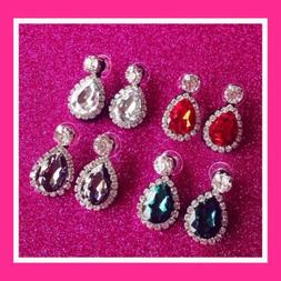 Donna Piccoli Eleganti Con Gemme Effetto Cristallo Vari Colo