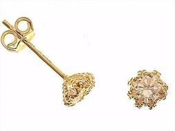 Donna Punto Luce Oro Filigrana Giallo 18 Kt Carati Ct 750 0,