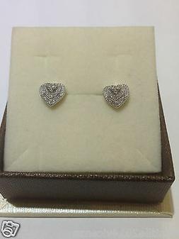 Donna Ragazza Argento 925% A Lobo Anallergici Rodiati Cuore 