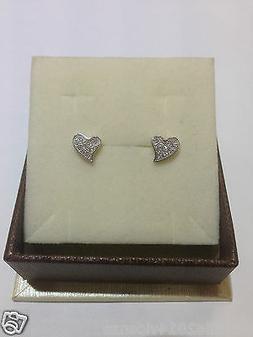 Donna Ragazza Argento 925% A Lobo Anallergici Rodiati Cuore 