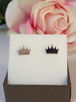 Donna Ragazza Argento 925% Anallergico Rodiato Corona A Lobo