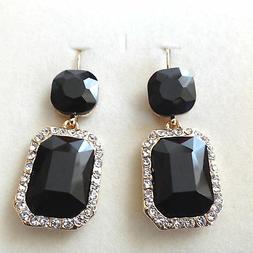 Donna Retr&ograve; Colore Oro Con Onice Nero E Zirconi Bianchi  - 