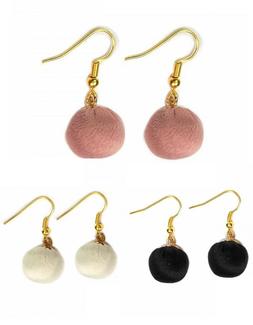 Donna Sfera Stoffa Chiusura Oro Nichel Free - Rosa, Nero, Pa