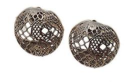 Donna Sfera Traforata Earings Globe Perforated Nuovo