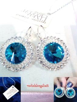 Donna Swarovski Originali Cristalli Zircone Argento 925 Gioi