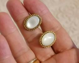 Donna Vintage Bigiotteria Placcato Oro E Madreperla Con Pern