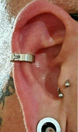 Ear Cuff Clip Orbitale Elica Stretto A Cerchio Acciaio Inox 