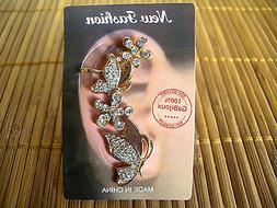 Ear Cuff Clip Strass Farfalle Fiori Love Donna Moda Donna Ni