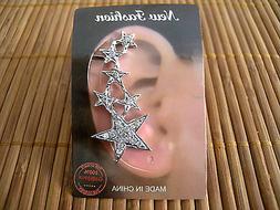 Ear Cuff Clip Strass Stella Stelle Moda Donna Nichel Free To