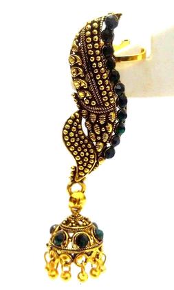 orecchini ear cuff dorato ossidato jhumka pierangelo