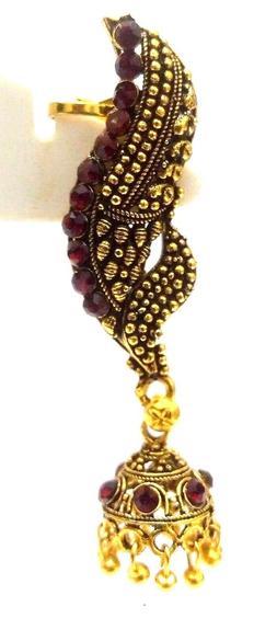 Ear Cuff Dorato Ossidato Jhumka Pierangelo Etnico Gioielli L