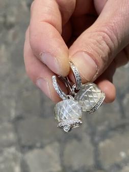 Earrings Oro Gold Chantecler Campanelle Diamanti Diamonds Cr