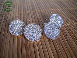 Earrings Rotondi Color Argento O Oro Nichel Free Alta Bigiot