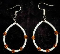 Earrings Vetro Svarowski Arancioni Anallergici Goccia Drops