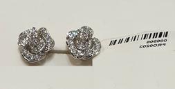 Eleganti A Forma Di Rosa Con Pave' Di Zirconi