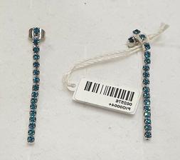 orecchini eleganti pendenti filo tennis con swarovski