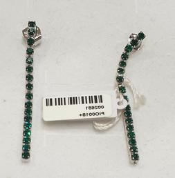 Eleganti Pendenti Filo Tennis Con Swarovski Originali Emeral