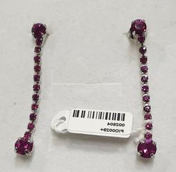 orecchini eleganti pendenti filo tennis swarovski originali