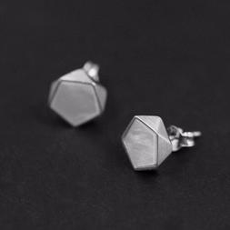 Esagonali Oro 18k Minimalista Conchiglia Argento 925 Gioiell