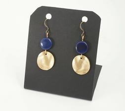 Etnici Boho Handmade Tagua Blu  Zama Oro Pendenti Regalo Ami