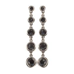 Eurowire Orecchini Pendenti Sparkle Twist Nera