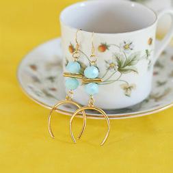 Fatti A Mano In Oro, Ferro Di Cavallo Fortunato, Orecchini..