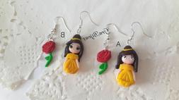 Fimo Pendenti La Bella E La Bestia Belle Rosa