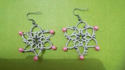 Fiocco Di Neve, Fatti A Mano, Donna, Handmade Earrings
