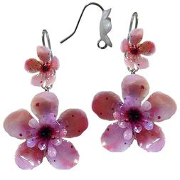 Fiori Di Ciliegio In Smalto A Cottura.