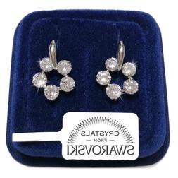 Fiori Donna Pl. Oro Bianco 18k Con Cristalli Swarovski Swf7