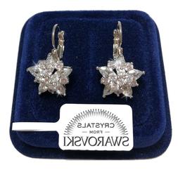 Fiori Donna Pl. Oro Bianco 18k Con Cristalli Swarovski Swf4