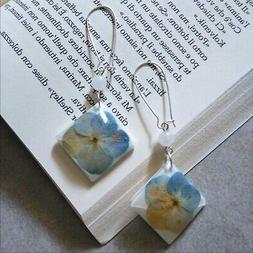 Fiori Veri Donna Ortensia Pendenti Donna Fiori Monachelle Ag