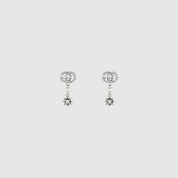 Flora Ybd581830001 Earrings Oro Bianco Diamanti Fiore E Gg