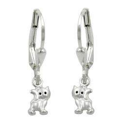 Gancio, Gatto , 925 Argento Opaco-brillante, Bambini, D'arge