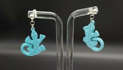 Geco Portafortuna Argento Turchese Pasta Animali Argento