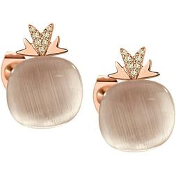 Gemma Sakk80 Cateye Nude,zirconi, Arg Pvd Oro Rosa Sconto20%