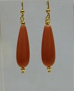 Gocce Agata Rosa  Monachelle Argento 925 Color Oro