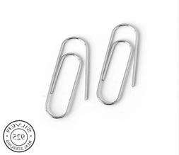 Graffetta Argento 925 / Earrings Paperclip Clip 925 Silver