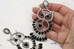 Grande Gufo Gufi Civette Pl Oro Bianco Black And White Owl E