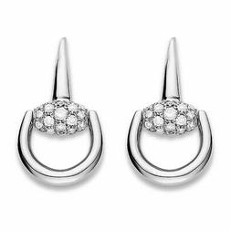 Horsebit Donna Oro Bianco Diamanti Pendenti Ybd356997001 0,8