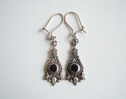 In 925 Argento Sterling Con Nero Pietra Zampa ? 3,0 G/4,0 X 