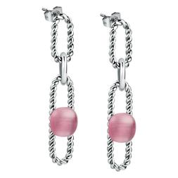 In Acciaio Da Donna Pendenti Rosa - 1930 -