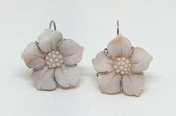 In Arg. 925 Con Cammeo A Forma Di Fiore &Oslash; 30 Mm Ponte Molla