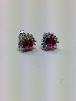 In Arg. 925 Cuore Zircone Colorato Giro Zirconi