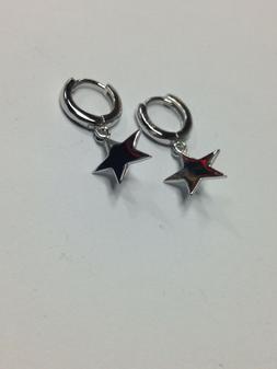 orecchini in argento 925 cerchi lisci e