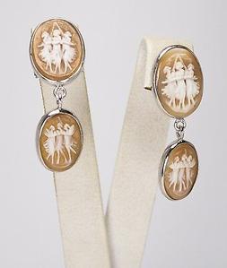 In Argento 925 Con Cammei Sardonico Tre Grazie Aght 0625