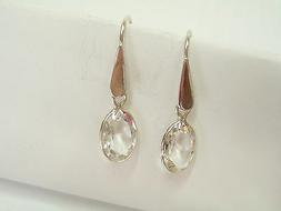 In Argento 925 Con Cristallo Di  Rocca Naturale